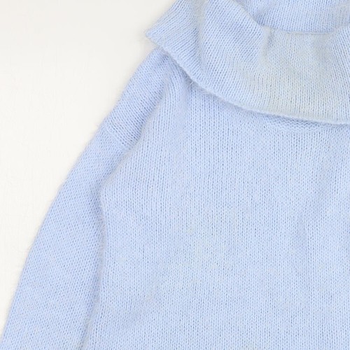 Papaya Womens Blue Roll Neck Acrylic Blend Jumper Size M - Picture 8 of 12