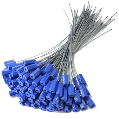 Security Marking Cable Seals Tamper Proof Steel Wire Seal Numbered Seals, 20 Pcs