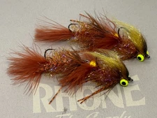 2ea. Articulated Bruiser Bugger Variants Rust. Great streamer for your arsenal.