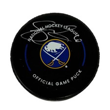 Sam Carrick Signed Buffalo Sabres Official Game Model Hockey Puck