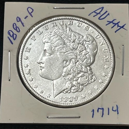 1889-P Morgan Silver Dollar AU +++ Brilliant