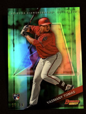 2015 Bowman's Best GREEN REFRACTOR ROOKIE Yasmany Tomas 13/99