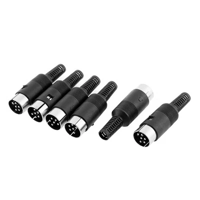 6 Pièces adaptateur connecteur câble DIN mâle à 6 broche pour ordinateur - Photo 1/2
