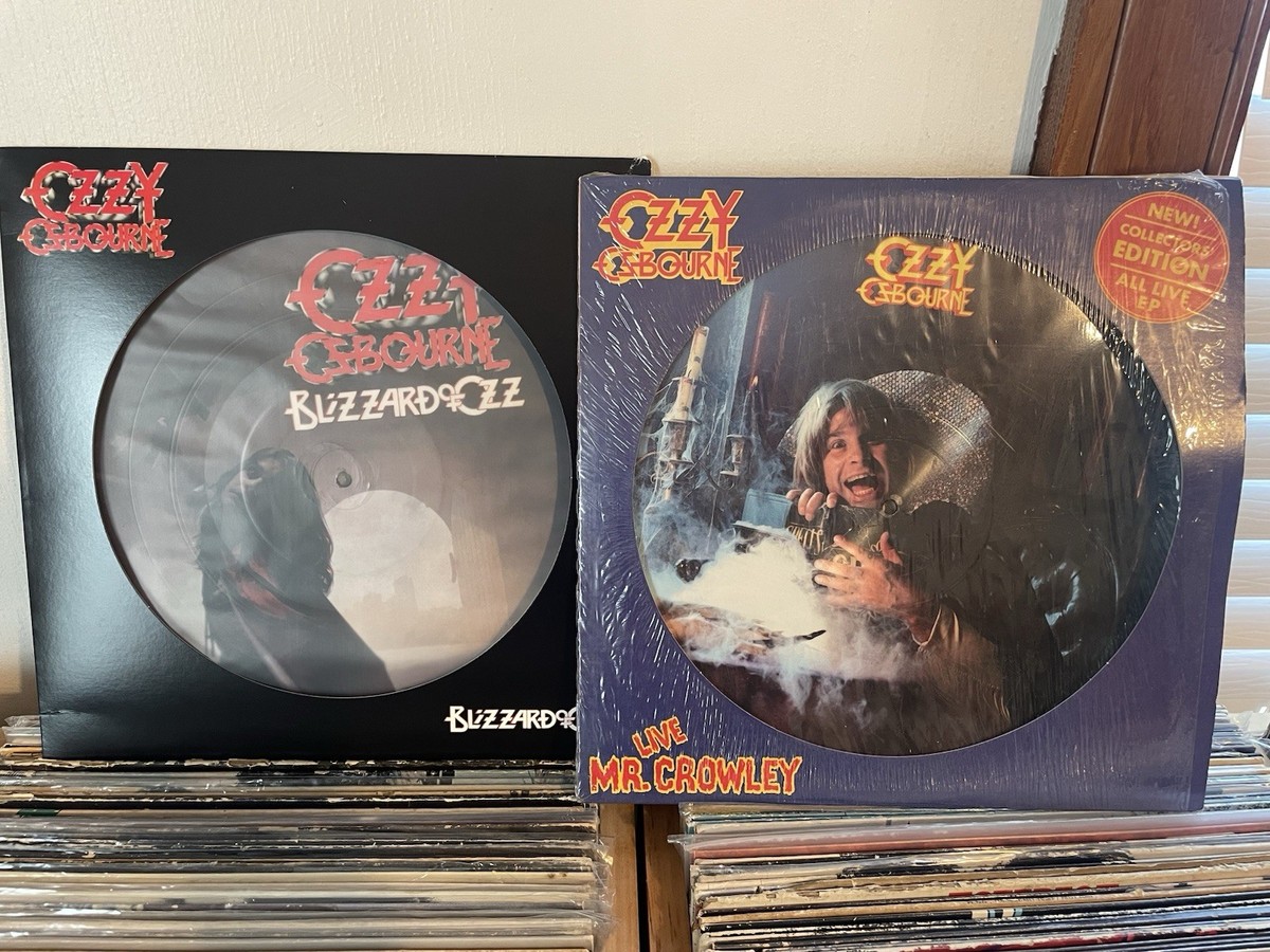 2 OZZY OSBOURNE Picture Discs 2011 Blizzard Of Ozz & 1982 Live Mr