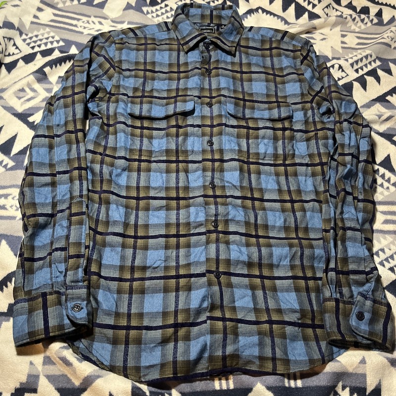 Todd Snyder ombré plaid Shirt Mens S Long Sleeve Button Cotton