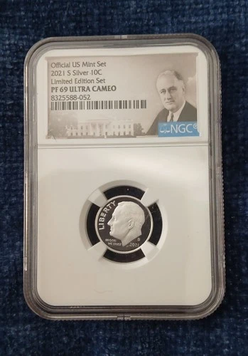 2021 S Silver Dime PF 69 Ultra Cameo