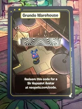 Neopets Battledome TCG - Sir Hopsalot Avatar Code :D