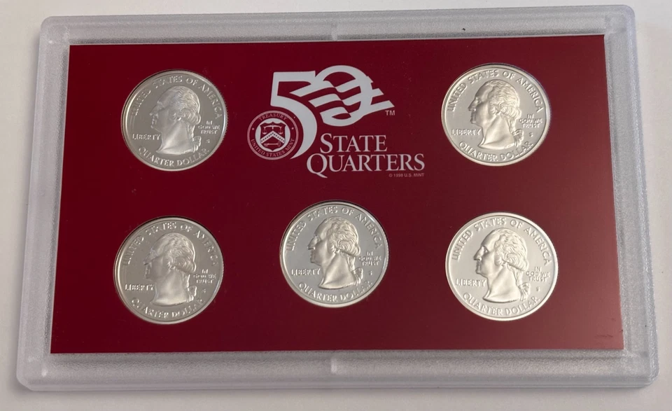 2004 United States Mint 50 State Quarters SILVER Proof Set with OGP & COA - Image 3 of 4