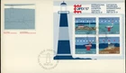 CANADA 1985 CANADIAN LIGHTHOUSES SOUVENIR SHEET #1066b FIRST DAY COVER !! L198