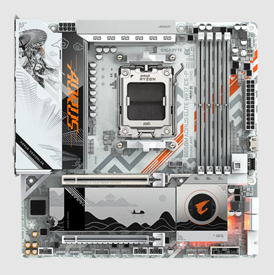 Gigabyte B850M AORUS ELITE WIFI7 ICE-P AM5 AMD Ryzen 9/8/7000 Series Processors