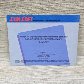 Xenophobe Instruction Manual Only NES Sunsoft Original 1988 Rare