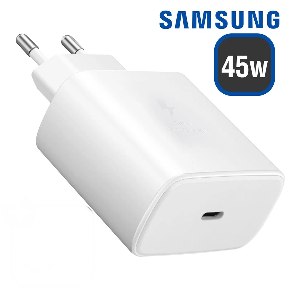 Chargeur Secteur Adaptateur Ultra Fast USB-C Charge Rapide 45W Original Samsung - Photo 1/1