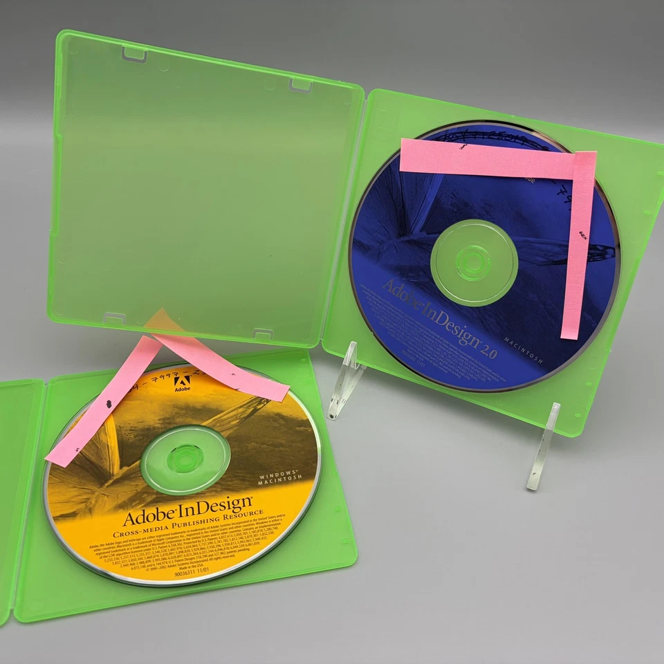 Adobe InDesign 2.0 Software CD-ROM Mac + Cross-Media Resource Disc Win/Mac USA - Image 2 of 4