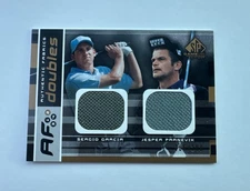 Sergio & Parnevik 2003 SP Game Used ~ Authentic Fabrics Doubles #/200 AFD-SG/JP