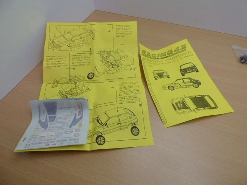 Kit à monter PEUGEOT 306 phase 1 GrpA 1/43 - Immagine 4 di 4