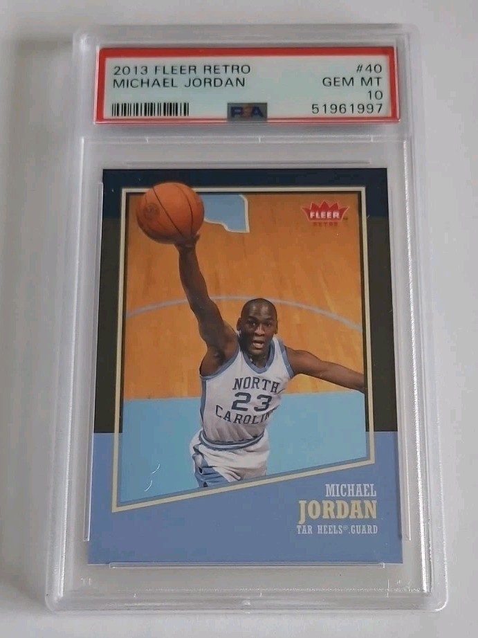 2013-14 Fleer Retro  Michael Jordan #40 PSA 10 Gem Mint