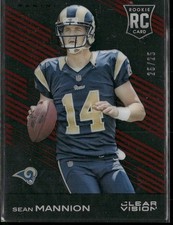 2015 Panini Clear Vision #130 Sean Mannion Red #/25