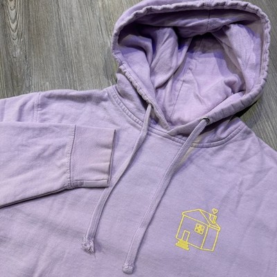 Harry Styles Adult Small House Album List Hoodie Lavender