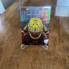 2025 Topps Chrome Formula 1 F1 Lewis Hamilton Helmet Collection Refractor #HC-2