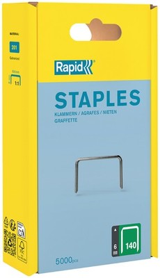 Rapid Flachdrahtklammern Typ 140 6 mm 5.000 Stück