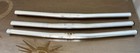 Vintage MTB Handlebars Lot (3) Aluminum Flat 25.4mm Clamp 560mm 5-6° Sweep — photo 1