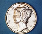 1944-D Mercury Head Silver Dime  AU **1130-5