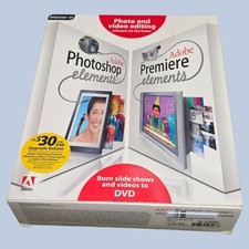 Adobe Photoshop Elements 3.0 Plus AND Adobe Premiere Elements NOS