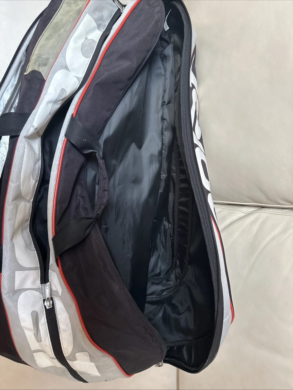 Babolat Pure Drive Expandable Team Tennis Racquet Bag Black 6pk Thermal Pocket