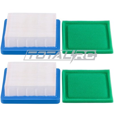2x Air Filter for Briggs & Stratton Intek I/C 206 generator 6.5 HP OHV engine