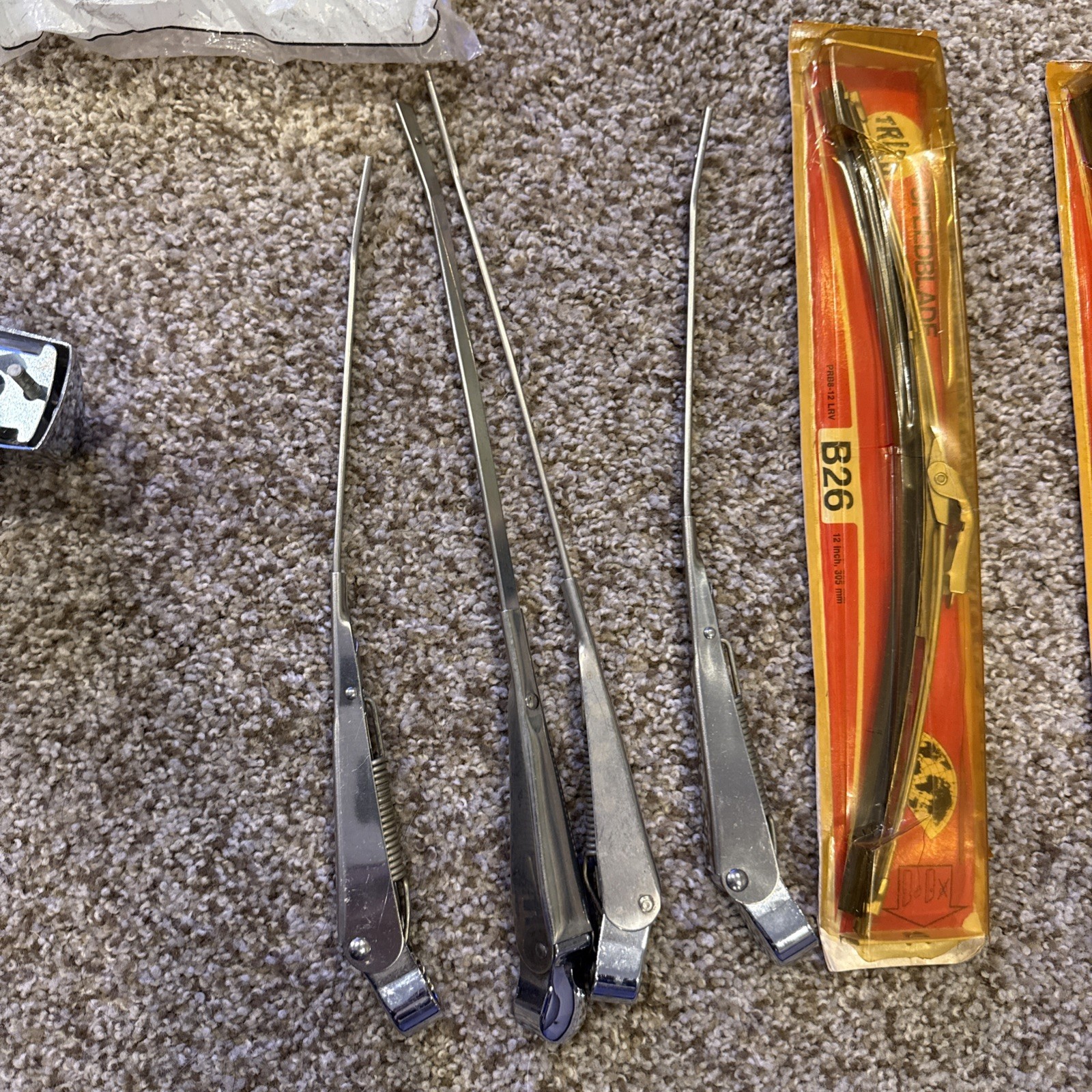 Ferrari 365 Misc Parts (lights, Rear View Mirror, Wipers, Pedals)