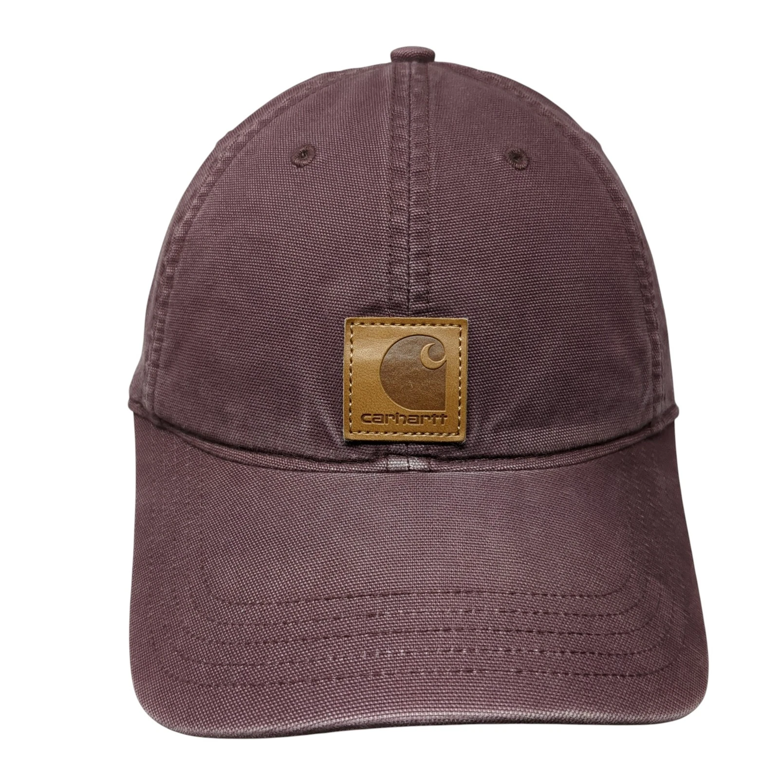 Carhartt Strapback Baseball Cap Red One Size Adjustable Vented Holes