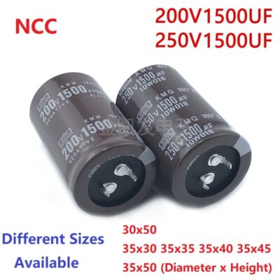 2Pcs/Lot NCC 1500uF 200V 1500uF 250V 200v1500uf 250V1500UF Snap-in PSU Capacitor