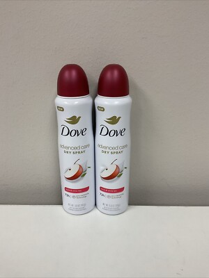 Dove Antiperspirant Dry Spray -3.8oz- Apple and White Tea Lot Of 2 B2-04