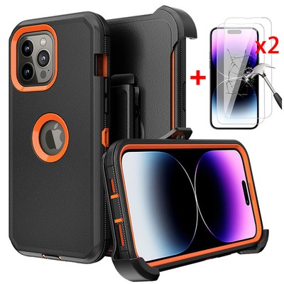 For iPhone 16 15 14 Pro Max 13 12 11 XR XS MAX Case Cover Fits Otterbox Defender