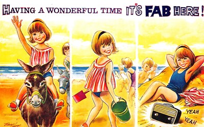 BAMFORTH SEASIDE KIDDY COMIC POSTKARTE NR 2308 1 UNGELAUFEN GUT PLUS SEHR GUT