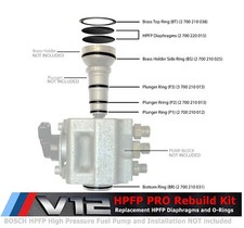 Pro Hpfp Rebuilding Kit For Bmw Phantom V12 N73 Bosch High Pressure Fuel Pump