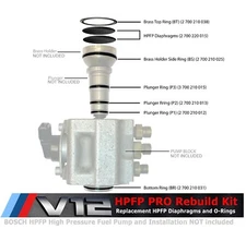 Pro HPFP Rebuilding Kit for BMW Phantom V12 N73 Bosch High Pressure Fuel Pump