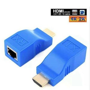 2 Hdmi 1080p Extender To Rj45 Over Cat 5e 6 Network Lan Ethernet Hdtv Adapters Ebay