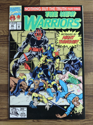 1992 Marvel Comics The New Warriors #24 Night Thrasher VF/VF+