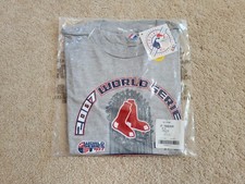 NEW Majestic Youth Gray Boston Red Sox 2007 World Series Champions T-Shirt, Med