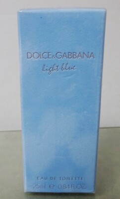 Dolce and Gabbana Light Blue Eau De Toilette .84 oz. Perfume pray New In Box