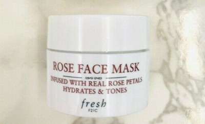 FRESH Rose Face Mask .5oz/15mL Trial  Sz  NEW IN BOX