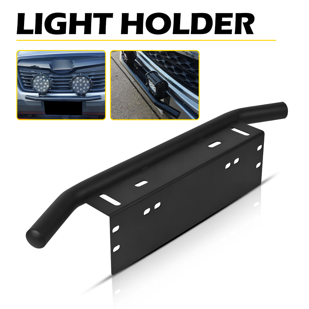 Bumper Bull Bar License Plate Bracket Light Holder For Dodge Ram 1500