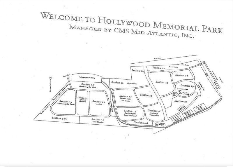 Cemetery Plots, Hollywood Cemetery, Union, NJ, 4 singleplots/block, $9,000/block
