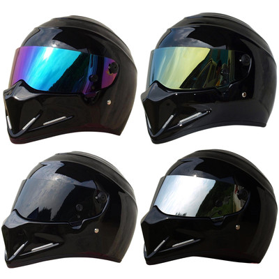bikebandit shoei helmet Adult Black Motorcycle Sport Street Bike Bandit Helmet Full Face DOT  Approved