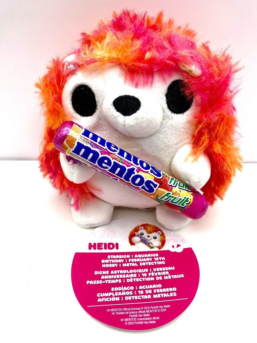 HEIDI Hedgehog Holding Fruit Mentos ZURU Snackles Plush Series 2