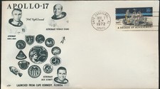 Apollo 17 Space Event 12-7-72 Cacheted Cover unsealed Flap unaddressed SP115