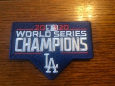 2020 MLB Los Angeles Dodgers World Series Champions Patch Iron On Or Sew 4 Inch