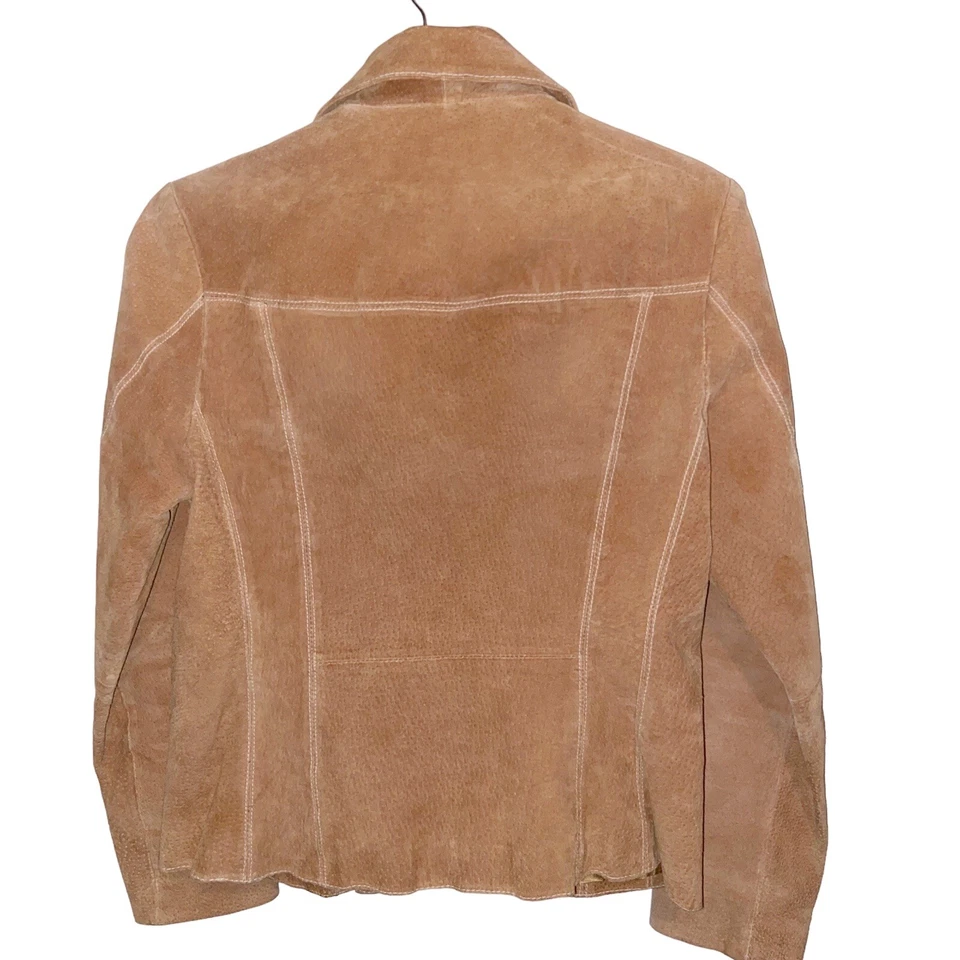 Chaqueta Wilsons Vintage Mujer Mediana Cuero Gamuza Máxima Western Vaquera Rodeo Foto 2 de 4