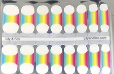 Lily And Fox Nail Polish Strips 16ct. Sugar Pop 👀 Description Below